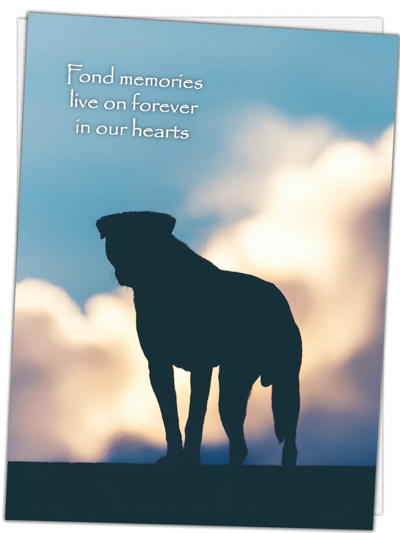 Glory To Dog Fond Memories Pet Bereavement/Sympathy Card with Greeting Card Mailing Envelope - Image 5
